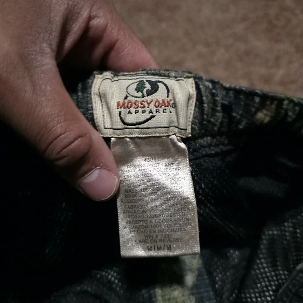 Mossy Oak APX Camo Hunting Pants Mens Medium Cargo Outdoor Polyester 30 x 30